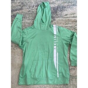 Klim Technical Riding Sz 2XL Moto Biker Dual Sport Logo Green Hoodie Sweatshirt